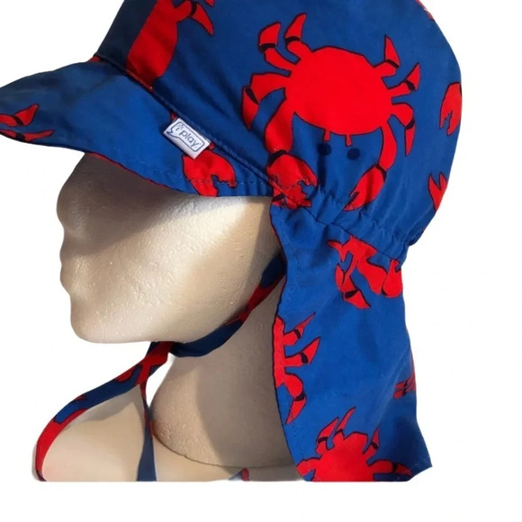 iPLAY EUC BOYS GIRLS BLUE RED BEACH HAT SUMMER POOL HATS SIZE TODDLER 2 4 YRS - Picture 3 of 4